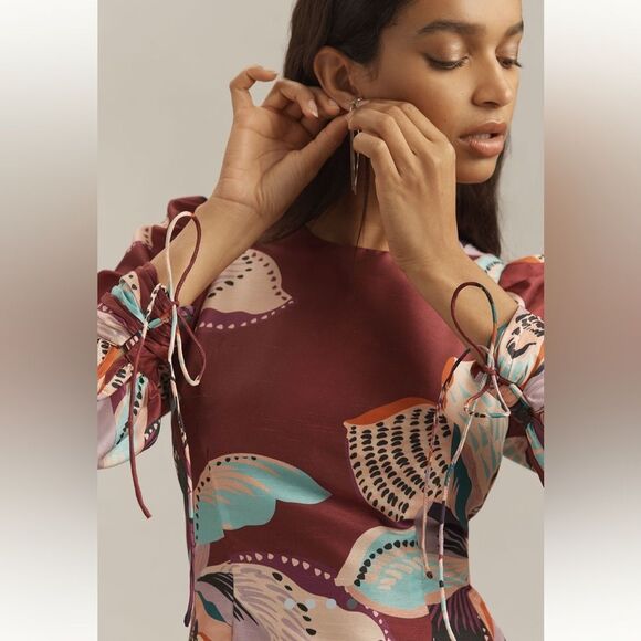 NWT Hutch Long-Sleeve Deva Mini Dress Large Anthropologie - Picture 3 of 16